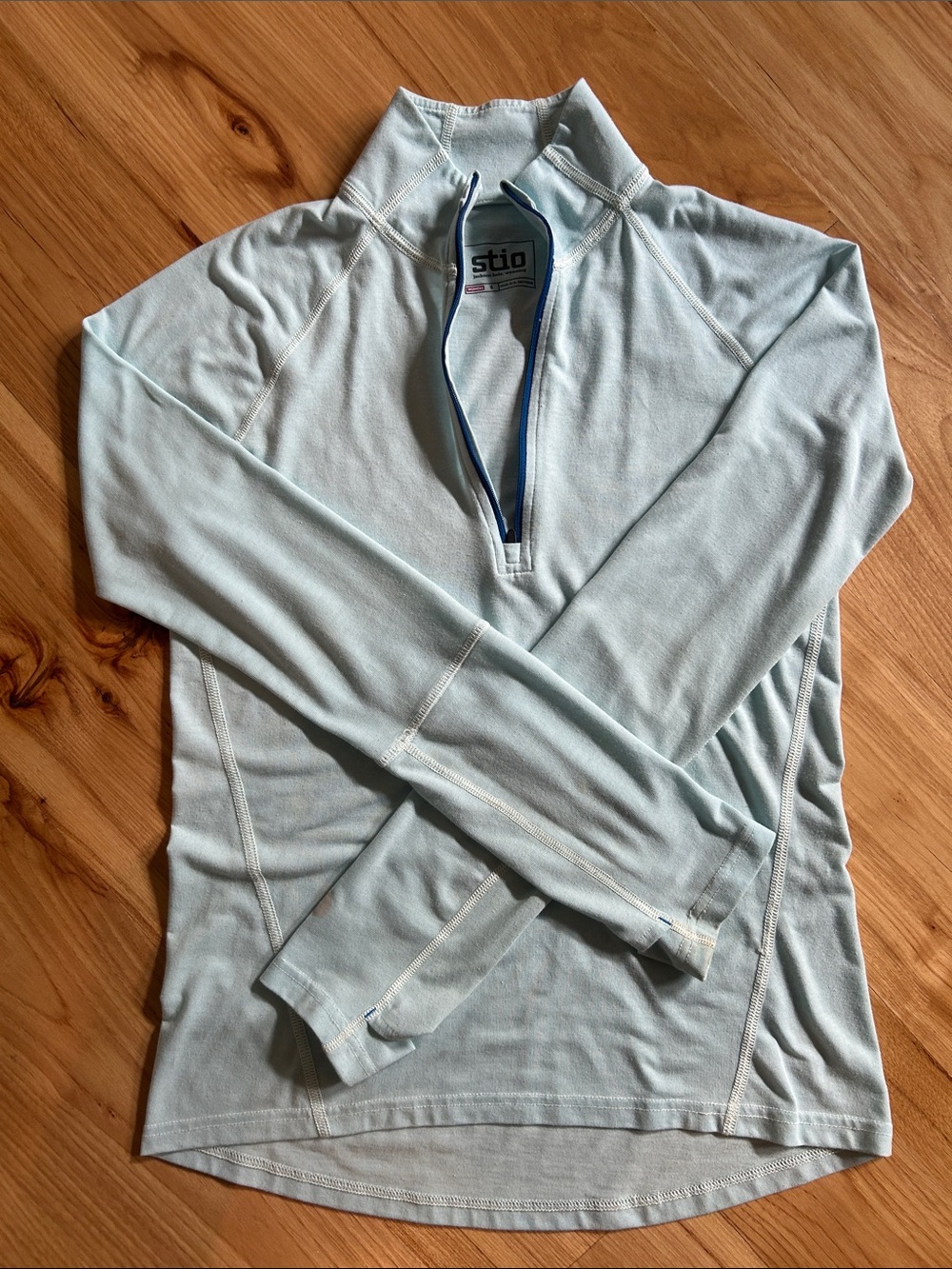 Stio Light Blue Women's Half-Zip Performance Pullover